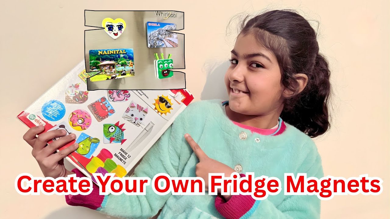 DIY Fun Fridge Magnets / Create Your Own Fridge Magnets / Creativity ...