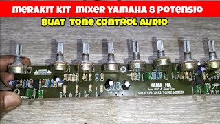 How to install a Yamaha 8-potentiometer mixer for audio so the sound doesn't crackle