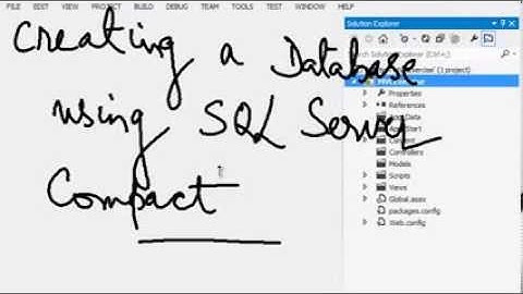 Creating SQL Server Compact Database | MVC Training in Chandigarh