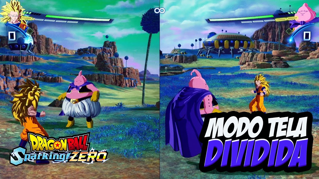 COMO JOGAR EM QUALQUER MAPA NO MODO TELA DIVIDIDA J1XJ2 I DRAGON BALL SPARKING ZERO!
