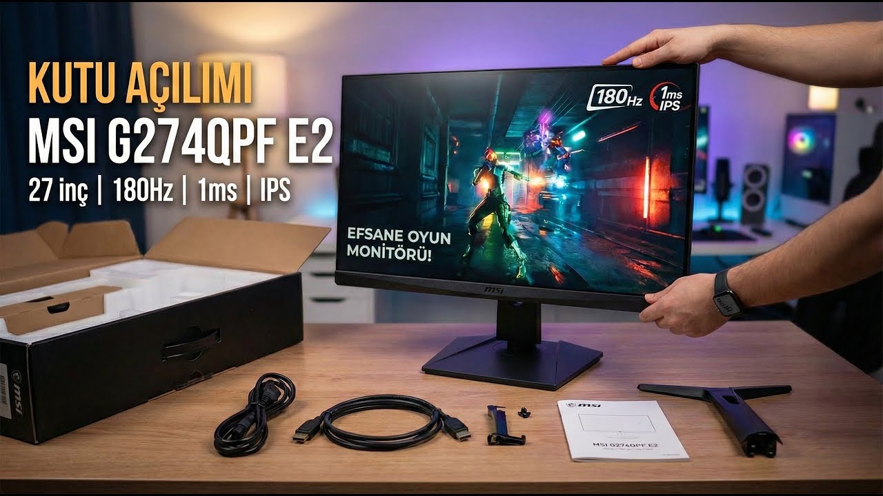 MSI 27" 2K Gaming Monitör Kutu Açılımı 