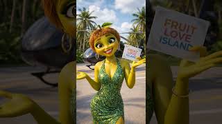 Kiwi Host Reveals Fruit Love Island Card by Helicopter #FruitLove #IslandVibes #Glam
