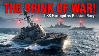 USS Farragut vs Russian Navy :The Dangerous Encounter in the Arabian Sea #usa #military #viral screenshot 4