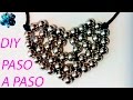 Como hacer manualidades diy para regalar Como hacer un corazón de abalorios o cuentas bisuteria