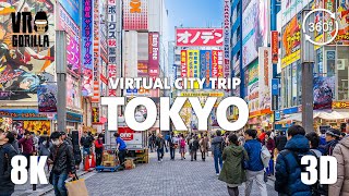 Tokyo, Japan Guided Tour in 360 VR (short) - Virtual City Trip - 8K 360 3D