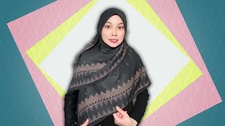 Cara Memakai Hijab Segi Empat Sopan Buat Lebaran