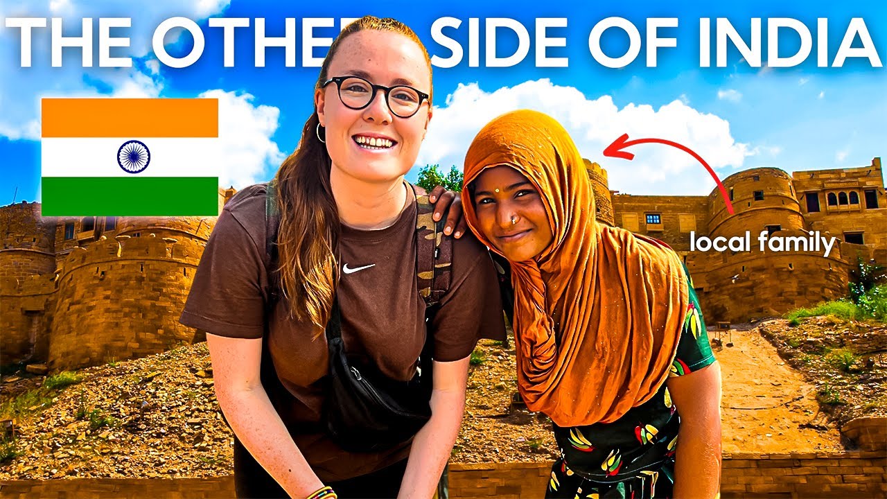 British Tourist Meets A Local Family In Rural India
