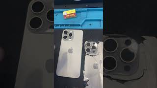 I phone 15 pro max back galss change