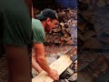 DIY WOOD FIRED BRICK PIZZA OVEN OFF THE GRID pt 2 #youtubeshorts #offgrid #pizza #pizzaoven #diy