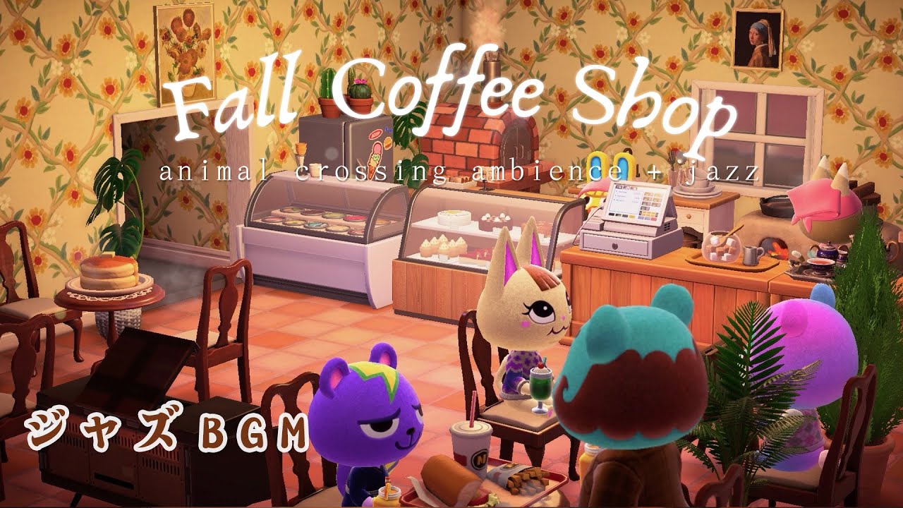 【どうぶつの森 BGM】🍂🍰 小さなベーカリーで過ごす秋のひととき – やさしいジャズとカップの音、そして心あたたまるおしゃべり ☕｜ASMR＋ジャズBGM＋カフェサウンド 🍁