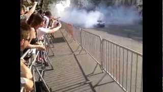 Jenson Button burnout in Budapest!! :) AMAZING SOUND! :)))