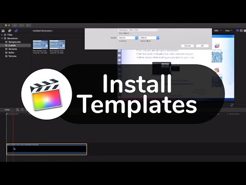 FCPX Tutorial Video: Install Templates for Final Cut Pro X