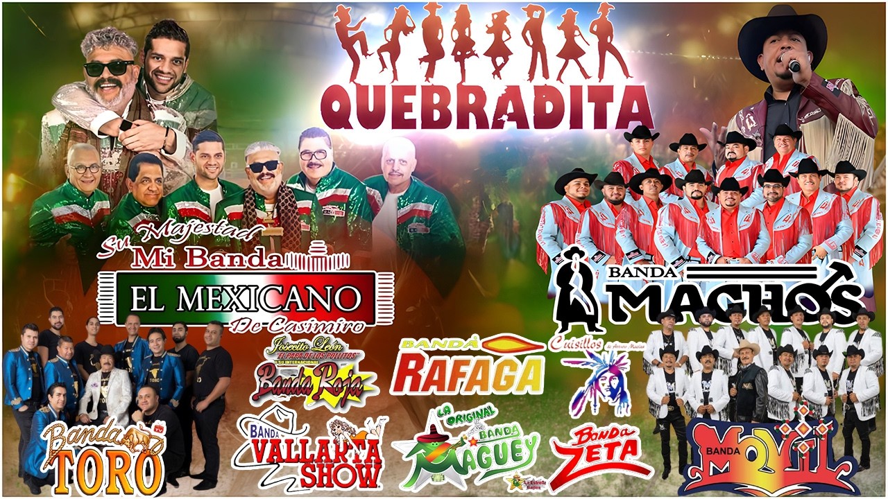 QUEBRADITA 90'S PARA BAILAR | BANDA MIX " Banda El Mexicano , Banda Machos, Toro , Zeta ...y Más "