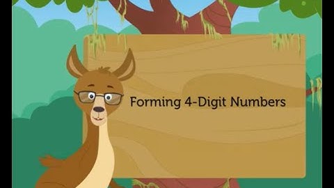 Forming 4-Digit Numbers | Mathematics Grade 3 | Periwinkle