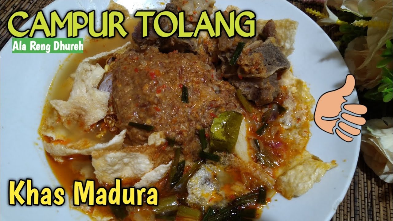 CAMPUR TOLANG || Makanan Khas Madura Pamekasan