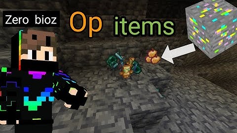 Minecraft But ores Drop OP ITEMS !!