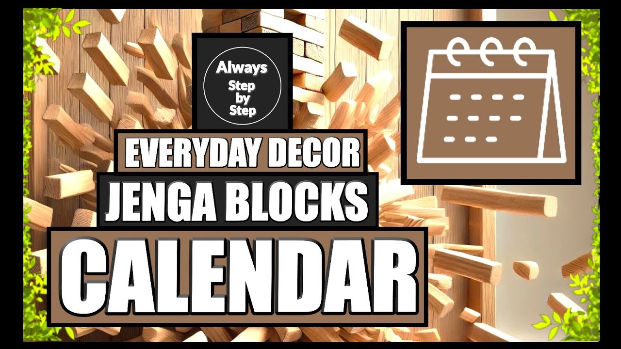 🟢UNIQUE TUMBLING TOWER BLOCKS ALL YEAR CALENDAR🟢CHANGEABLE CRAFTS🟢HIGH END & AFFORDABLE IDEAS🟢 