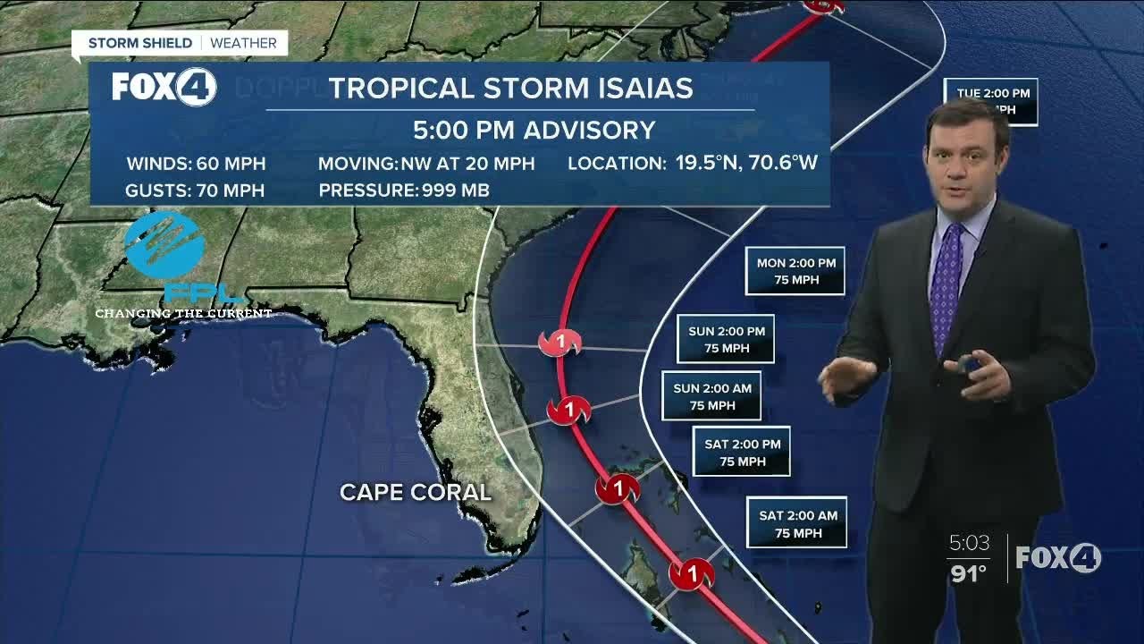 Tropical Storm Isaias exits the Dominican Republic - YouTube