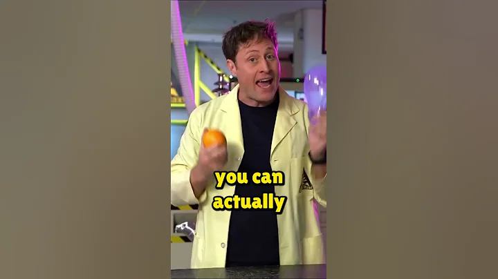 Balloon Explodes with Orange?! Unbelievable Science Trick! #shorts #youtubeshorts #chemistry