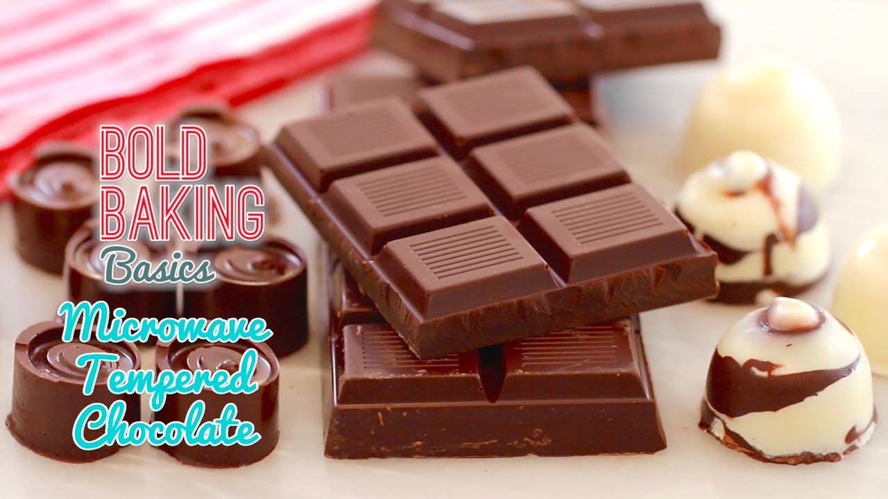 How To Temper Chocolate In The Microwave Gemma S Bold Baking Basics Ep 3 Youtube