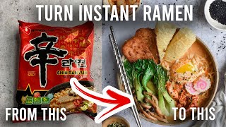 Turn INSTANT Ramen to GOURMET (Easy) | Nom Life Recipe #CrazyFrugalAsians