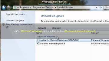 [Windows Vista & 7] Remove Internet Explorer 9