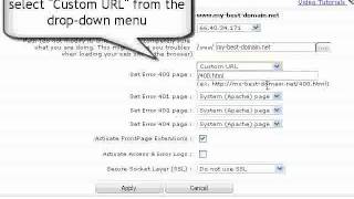 How-To Assign Custom Error Pages