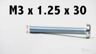 How to Read a Metric Screw Thread Callout