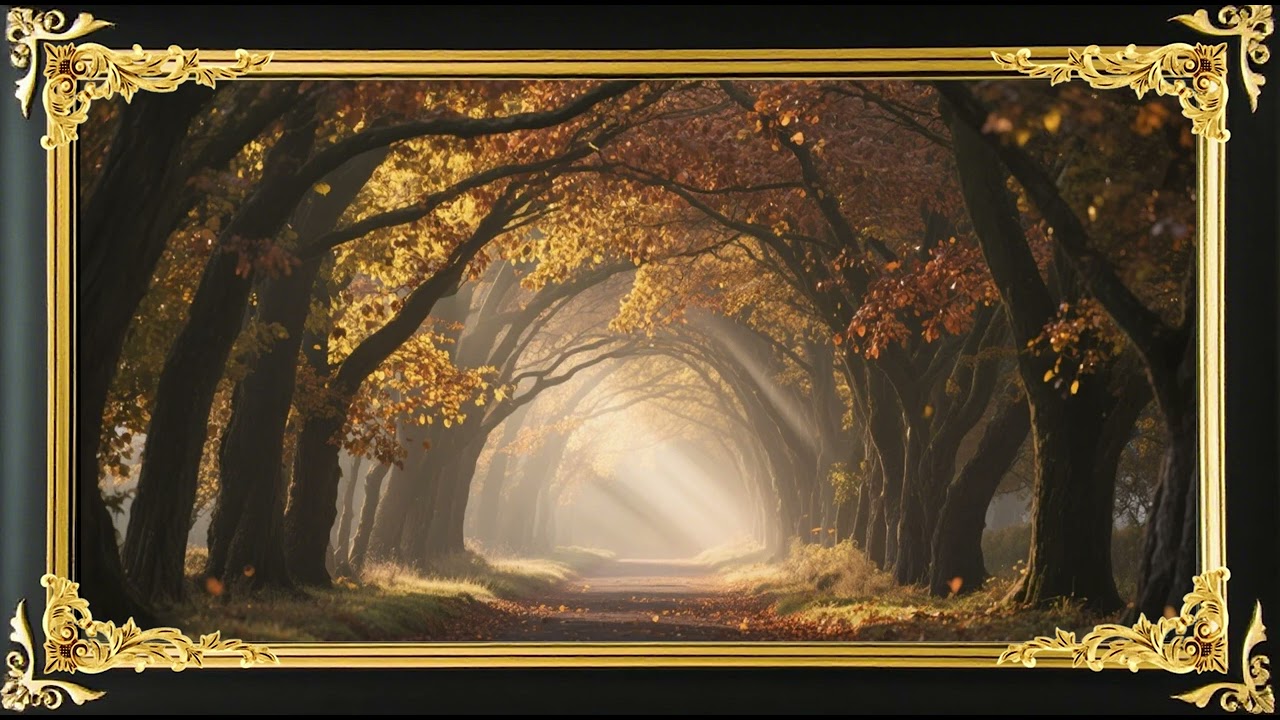 Misty Autumn Stream | 4K Frame TV Screensaver | Digital Frame Art Gallery