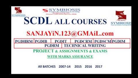 SCDL PGDBA SCDL ASSIGNMENT SCDL LATEST SOLVED PAPER SCDL PROJECT REPORT SCDL EXAM MBA PROJECT REPORT