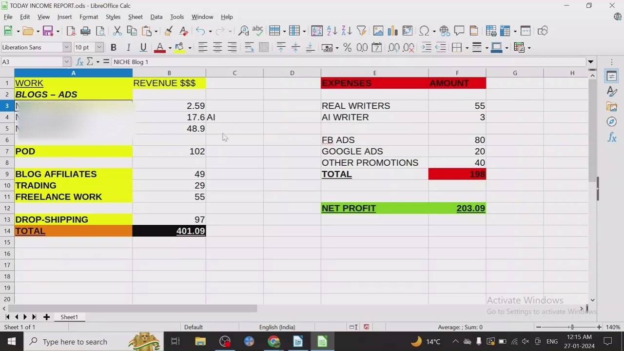 🚀🚀$203.09 INCOME STATEMENT AND FREE POD RESEARCH TOOL🚀🚀