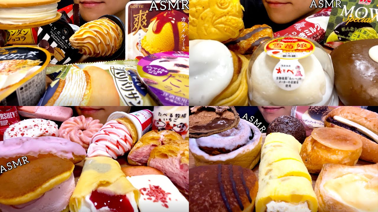 【咀嚼音まとめ】ここ最近のコンビニのアイスとスイーツをガチレビュー