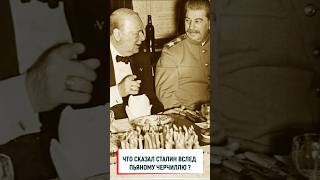 Что сказал Сталин после банкета с Черчиллем? #вов #война #ссср #история