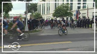 CMPD officers begin 500-mile journey biking from Charlotte to Washington, DC