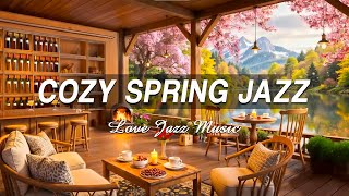 Spring Smooth Jazz 🌸 Cozy Coffee Shop Ambience with Gentle Flower Scents for Relax & Focus screenshot 5