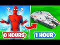 I gave 10 Fortnite Builders ONE HOUR to build me a SPACESHIP... (SHOCKING)