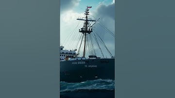 Will the Ocean Swallow This Ship Whole?  #ocean #oceanship #waves
