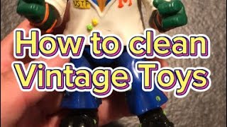 How to clean vintage Toys.! (WITHOUT Damage them 0_o..!)