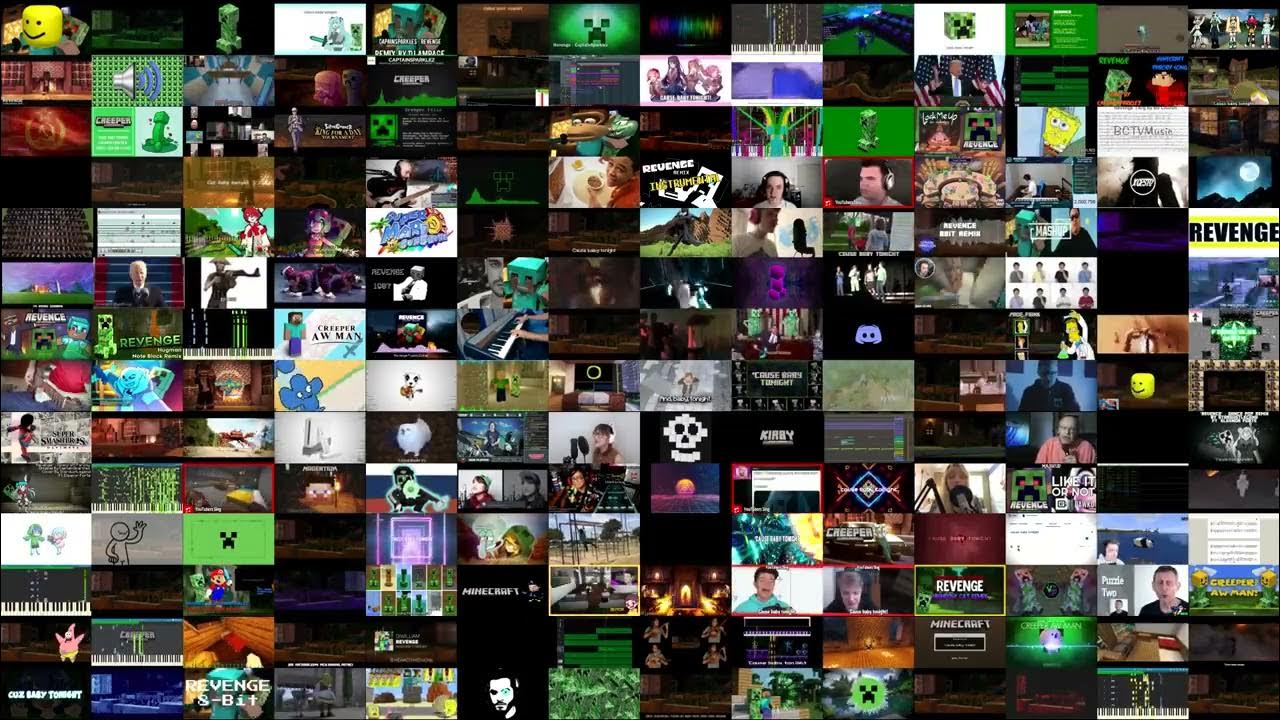 Creeper Aw Man / Revenge but it's a Mashup of 196 versions (Sped up