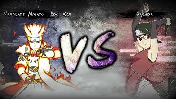 Minato  VS Sarada - Mugen Char Jus Battles ( Naruto Shippuden Ultimate Ninja 6 )