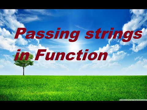 5. Passing string in a Python Function