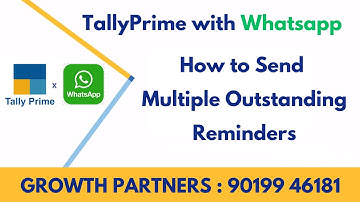 Send Multiple Outstanding Reminders from TallyPrime to Whatsapp