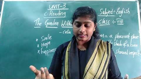 Class-8-English-The Garden Within