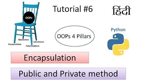 OOP in Python | Encapsulation | Python Public and Private method in Hindi #6