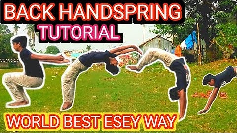 learn how to backhandspring in only 5 minutes.backhandspring tutorial by tubu Michael.