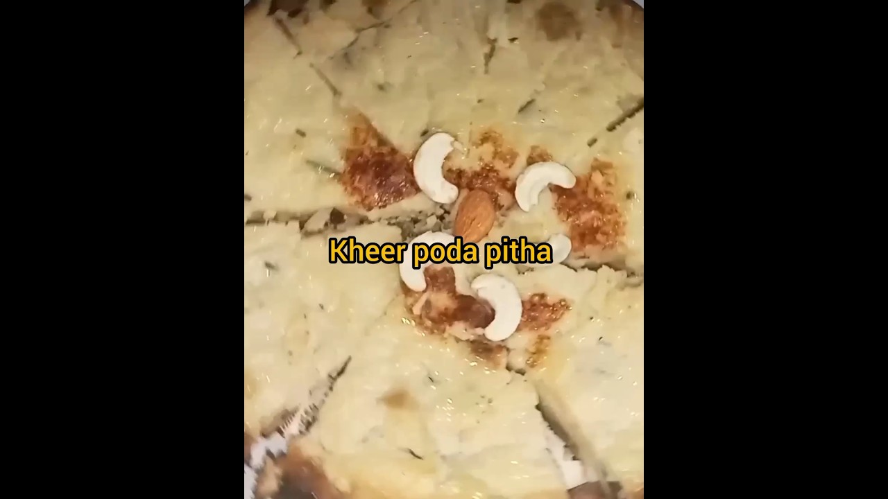 odisha famous khira poda pitha 