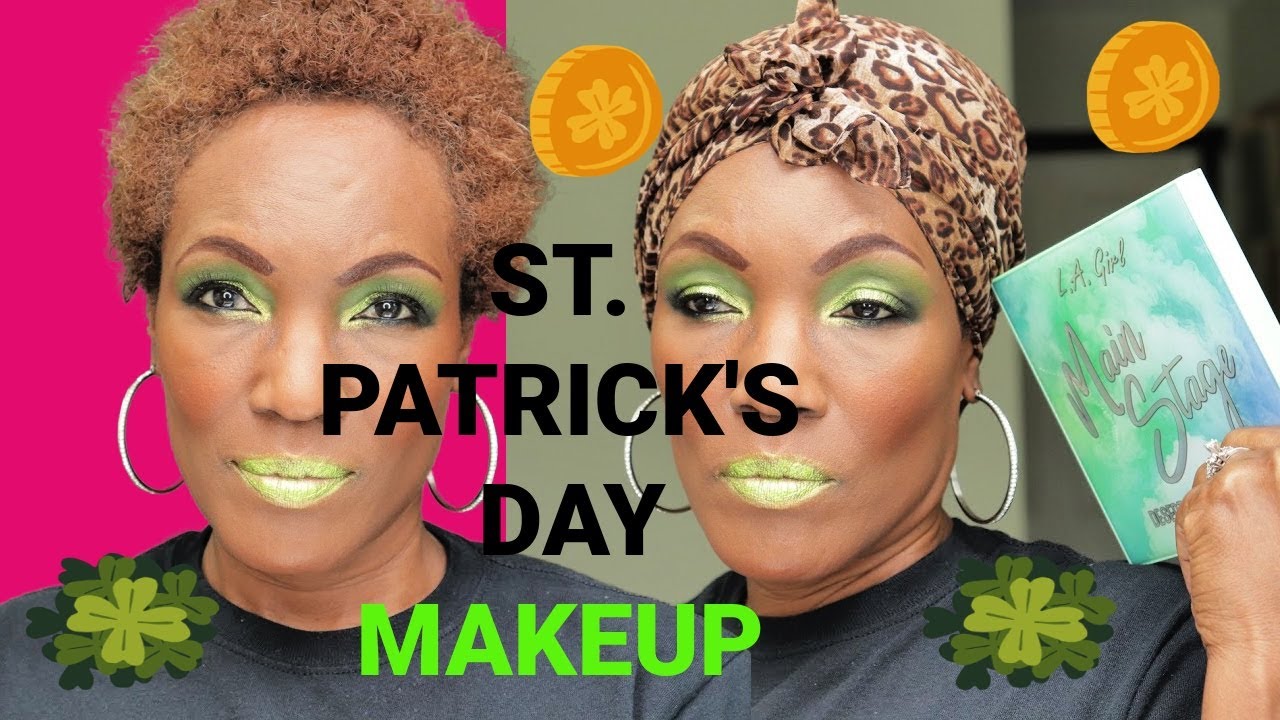 ST  PATRICK'S DAY MAKEUP | GREEN MAKEUP LOOK | ST. PATRICK'S DAY EYESHADOW LOOK ON HOODED EYES