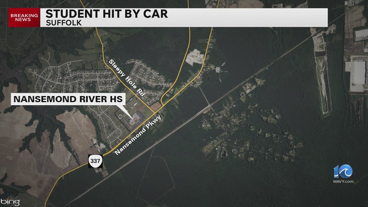 Student struck by car on Sleepy Hole Road in Suffolk