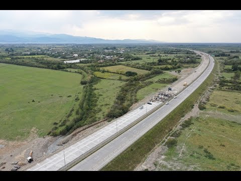 ქუთაისის შემოვლითი-სამტრედიის გზის ახალი ორზოლიანი მონაკვეთის მშენებლობა აქტიურ ფაზაშია
