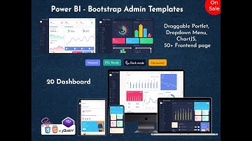 Most Popular Admin Template Power BI UI Framework on Bootstrap